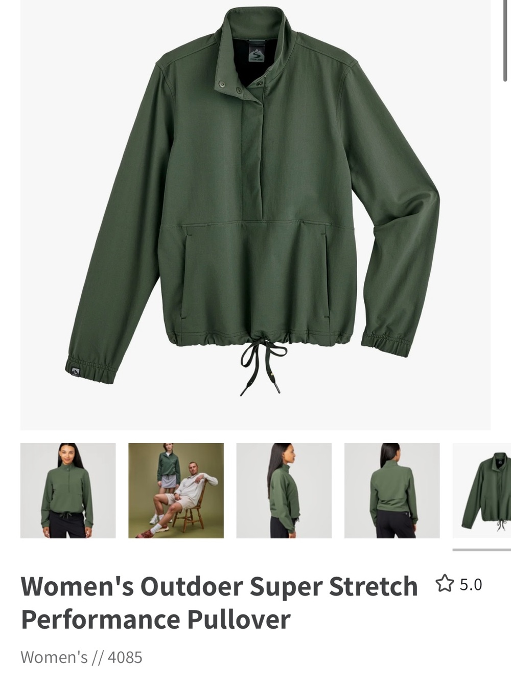 Women's Utility Pull-On Jacket - Olive